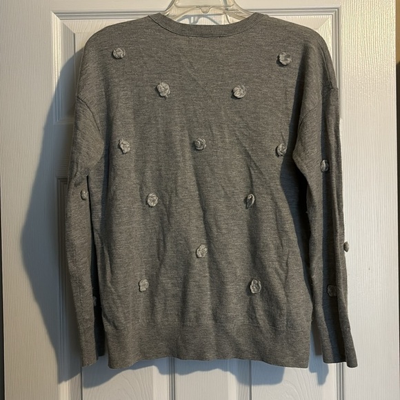 Banana Republic women’s gray crew neck wool blend sweater size large - Picture 6 of 8